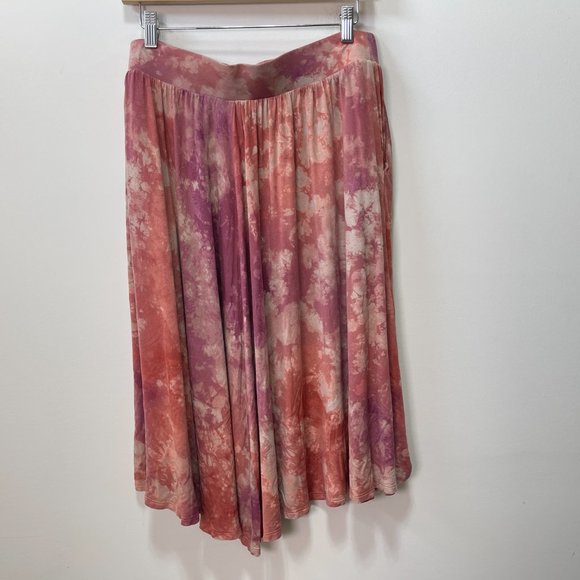 Torrid Super Soft Tie Dye Button Front Midi Skirt sz 1X - Picture 6 of 15